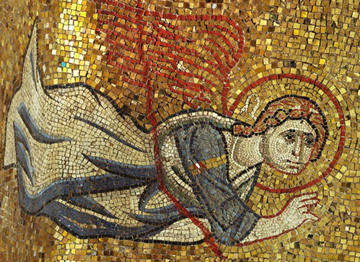 Mosaic detail of angel from the Basilica di San Marco, Venice, Catalog/Accession No.: 47043b9367f94b4cbcdd299b2b3e7d03