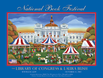 2002 National Book Festival poster by Carol Dyer