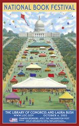 2003 National Book Festival poster by Joey Manlapaz