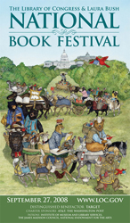 2008 National Book Festival poster by Jan Brett