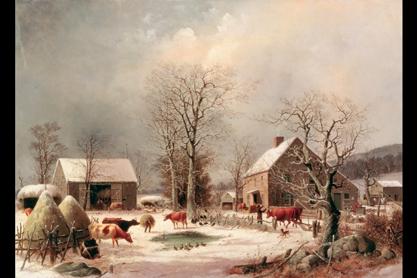 Farmyard In Winter
