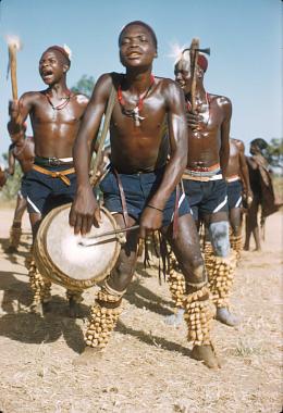Irigwe dancers of Miango village, Jos Plateau, Nigeria, [slide],  Name: Elisofon, Eliot,  Date: 1950s