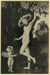 Photo of "Cupid Complaining to Venus," by Lucas Cranach the Elder