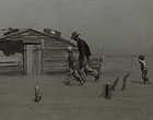 Farmer and sons...dust storm, Cimarron County, Oklahoma. 1936
