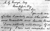 Abraham Lincoln to A.G. Hodges (letter)
