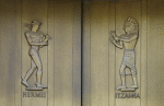Brass doors