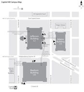 Library of Congress campus map
