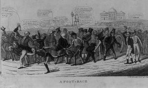 A foot-race: A figurative portrayal of the presidential race of 1824