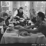 Thanksgiving Dinner, 1945. From the FSA/OWI Collection 