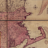 A map of the most inhabited part of New England... Thomas Jefferys, [London] Thos. Jefferys, 1755.