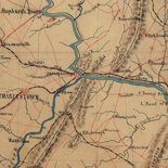 Part of map of portions of the milit'y dep'ts of Washington, Pennsylvania, Annapolis, and north eastern Virginia