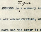 Draft of Taft's 1909 Inauguration Speech