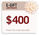 $400 E-Gift Certificate