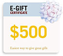 $500 E-Gift Certificate