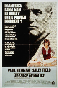 Absence of Malice movie poster. Image from the Library of Congress collections. 
