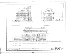 Isidore Heller House, East and South Elevations