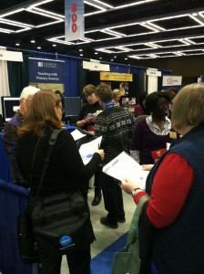 The Library of Congress booth at the NAEPS conference.