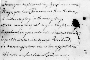 George Washington's Love Poem about Frances Alexander, Page 2