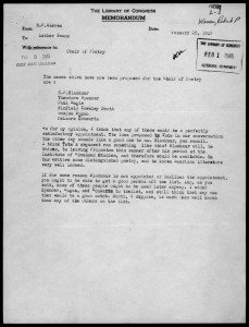 Letter from Robert Penn Warren to Luther Harris Evans, January 26, 1945