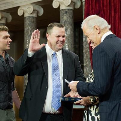 Photo: Taking the oath to serve Montana in the United States Senate