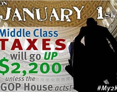 Photo: The clock is ticking. I'm ready to prevent a tax hike on middle class families. It's time for House GOP leaders to stop the stonewalling and call the House back into session.