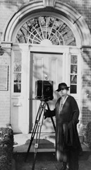 Johnston with camera, 1930s