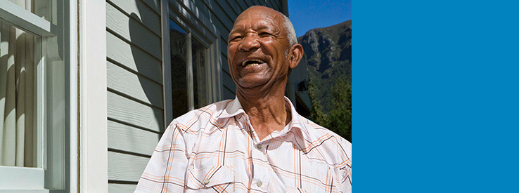 Image of elderly man smiling