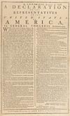 Printed edition of the Declaration of Independence