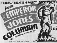Poster Advertising the Federal Theatre Production of Eugene O'Neill's Play The Emperor Jones
