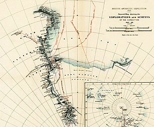 General Map Showing the Explorations and Surveys of the Expedition, 1907-09