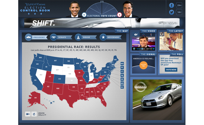 Yahoo! News’ Election Control Room Puts You In Charge Of Your Experience On Election Night