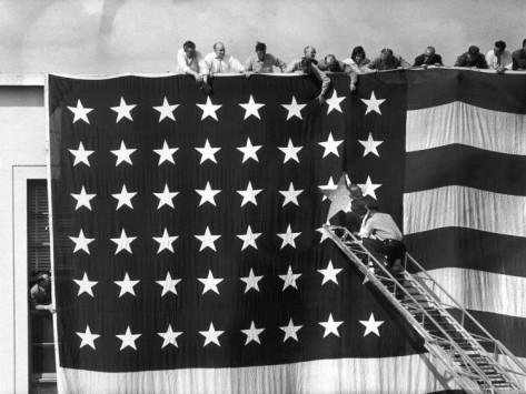 January 3, 1959, they added the 49th star to the United States flag!