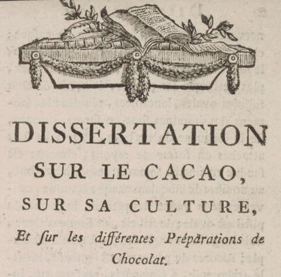 Dissertation sur le cacao