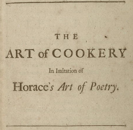 Art of cookery, in imitation of Horace's Art of poetry