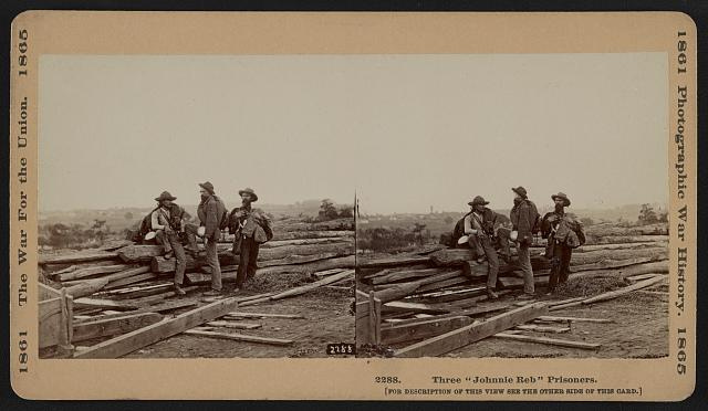 Three "Johnnie Reb" Prisoners, captured at Gettysburg, 1863 (LOC)