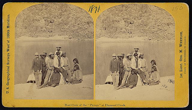 Boat crew of the "Picture" at Diamond Creek (LOC)