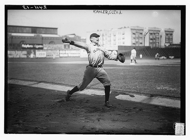 [George Kahler, Cleveland AL, at Hilltop Park, NY (baseball)] (LOC)