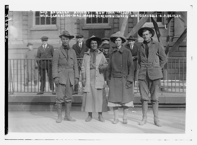Los Angeles Hikers, N.Y., 12/30/13, W.A. Clarkson, Mrs. Mabel Ackerman, Carrie Van Gaasbeck and A.A. Berger (LOC)