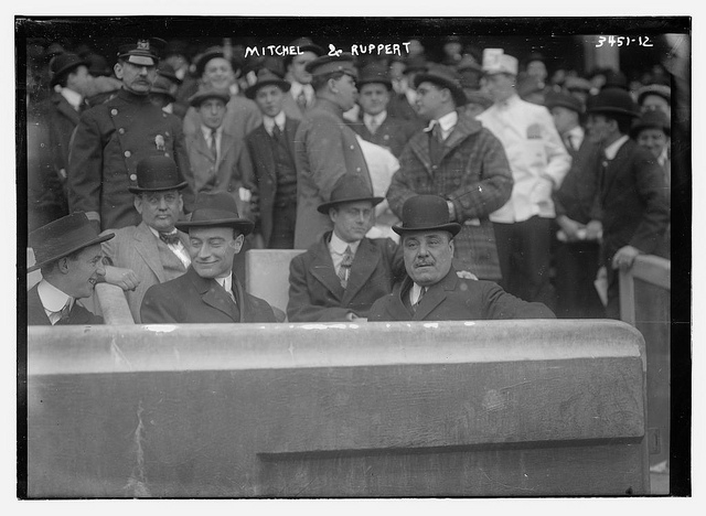 [New York City Mayor John P. Mitchel & Jacob Ruppert, president, New York AL team (baseball)] (LOC)