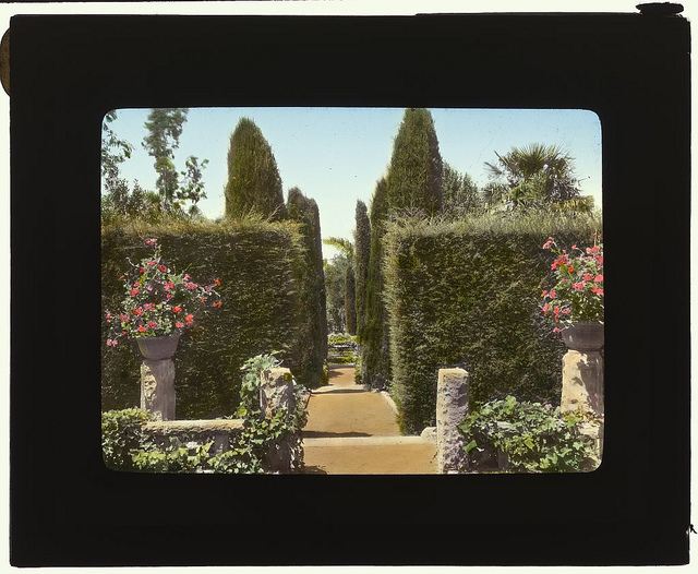 "Glendessary," Robert Cameron  Rogers house, Glendessary Lane, Mission Heights, Santa Barbara, California. (LOC)