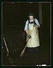C. & N.W. R.R., Mrs. Elibia Siematter, working as a sweeper at the roundhouse, Clinton, Iowa  (LOC) by The Library of Congress