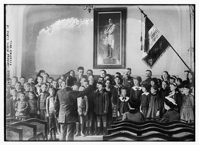 Brussels -- German Music class in Assembly Hall  (LOC)