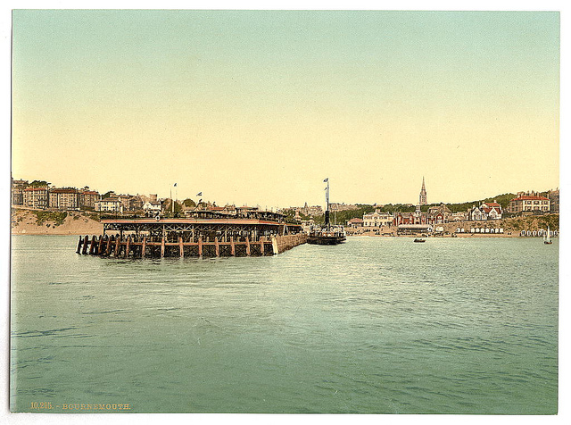 [From the sea, Bournemouth, England]  (LOC)