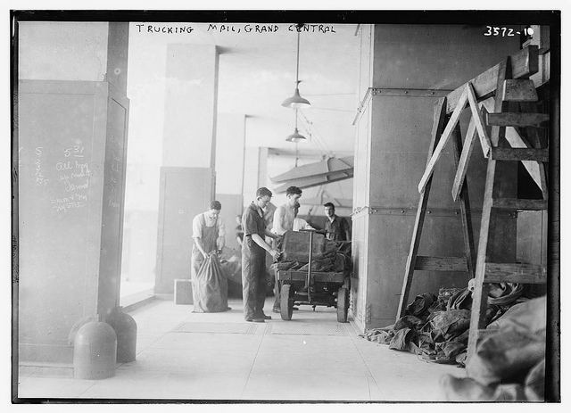 Trucking mail, Grand Central  (LOC)