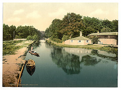 [Boating at Camberley, England]  (LOC)