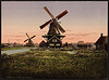 [Two windmills, Holland] (LOC) by The Library of Congress