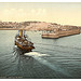 [Guernsey, St. Peter's Port, arrival of boats, Channel Islands]  (LOC)