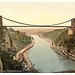 [Clifton suspension bridge from the cliffs, Bristol, England]  (LOC)