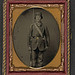 [Unidentified soldier in Union uniform with bayoneted musket and cartridge box] (LOC)