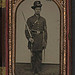 [Unidentified soldier in Union sergeant's uniform with Hardee hat and sash with non-commissioned officer's sword] (LOC)
